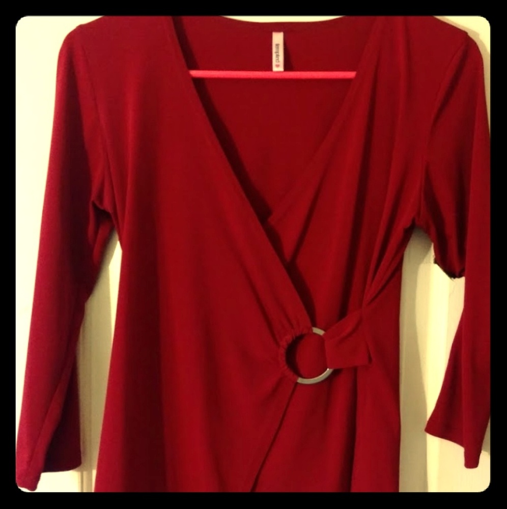Red blouse